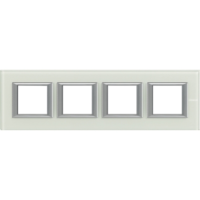 Axolute Рамка RECTANGULAR Whice 4 местная