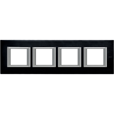 Axolute Рамка RECTANGULAR brushed антрацит 4 местная