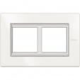Bticino Axolute  RECTANGULAR balts Rāmis 2 vietigs - vertikāls