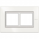 Bticino Axolute  RECTANGULAR balts Rāmis 2 vietigs - vertikāls