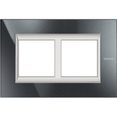 Bticino Axolute  RECTANGULAR Antr Rāmis 2 vietigs - vertikāls