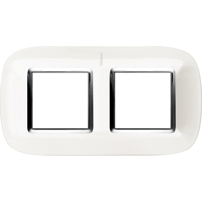 Axolute Рамка ELLIPTIC белая 2 местная