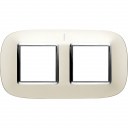 Bticino Axolute  ELLIPTIC silver mat Rāmis 2 vietigs