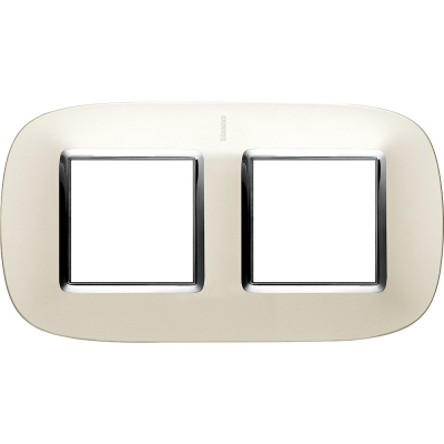 Bticino Axolute  ELLIPTIC silver mat Rāmis 2 vietigs