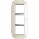 Bticino Axolute  ELLIPTIC silver mat Rāmis 3 vietigs - vertikāls