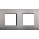 Bticino LivingLight Frame AIR Satin nickel 2- gang