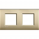 Bticino LivingLight Rāmis AIR Satin gold 2- vietīgs