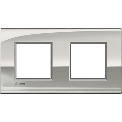 Bticino LivingLight Frame AIR Palladium 2- gang