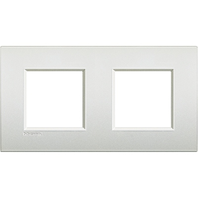 Bticino LivingLight Rāmis AIR Pearl white 2- vietīgs