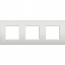 Bticino LivingLight Frame AIR Pearl white 3- gang