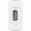 Bticino Living Light balts Rozete USB 1 modulis