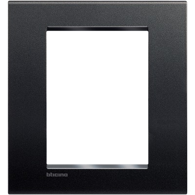 Bticino LivingLight Рамка Итальянский стандарт Air Anthracite 3 + 3- местная