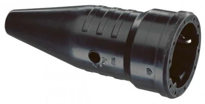 Kontakt ligzda 2P+E gumijas IP44