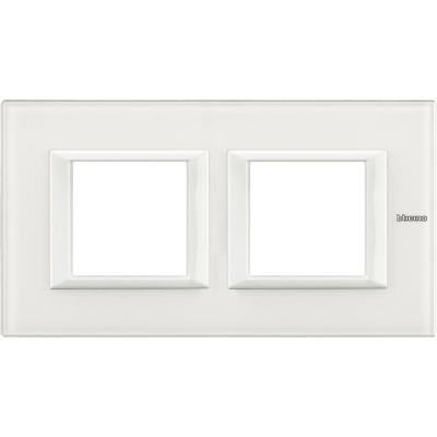 Axolute RECTANGULAR white glass Frame 2 vietigs