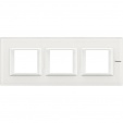 Axolute Рамка RECTANGULAR белая glass 3 местная