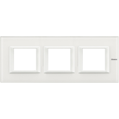 Axolute RECTANGULAR white glass Frame 3 vietigs