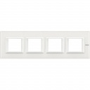 Bticino Axolute  RECTANGULAR white glass Rāmis 4 vietigs