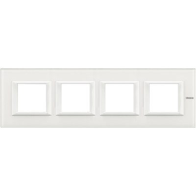 Axolute RECTANGULAR white glass Frame 4 vietigs