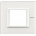 Bticino Axolute  RECTANGULAR white glass Rāmis 1 vietigs