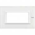 Axolute Italian standart RECTANGULAR glass white Frame - 4 modules