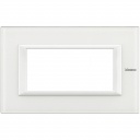Axolute Italian standart RECTANGULAR glass white Frame - 4 modules