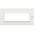 Axolute Italian standart RECTANGULAR glass white Frame 6 modules