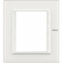 Axolute Italian standart RECTANGULAR glass white Frame 3 + 3 modules