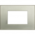 Axolute Italian standart AIR brushed chrome Frame - 3 modules