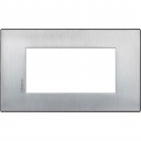 Bticino Axolute itāļu standarts AIR brushed titanium Rāmis - 4 moduļiod