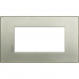 Axolute Italian standart AIR brushed chrome Frame - 4 modules