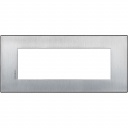 Axolute Рамка Итальянский стандарт AIR brushed titanium 6 модуля