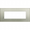 Axolute Рамка Итальянский стандарт AIR brushed chrome 6 модуля