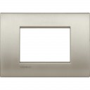 Bticino LivingLight Rāmis Itāļu standarts Air Brushed titanium 2- vietīgs