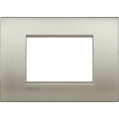 Bticino LivingLight Rāmis Itāļu standarts Air Brushed titanium 2- vietīgs
