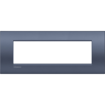 Bticino LivingLight Рамка Итальянский стандарт Air Blue moon 7- местная