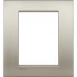 Bticino LivingLight Рамка Итальянский стандарт Air Brushed titanium 3 + 3- местная