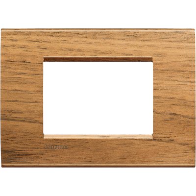 Bticino LivingLight Frame Italian standart Walnut 3- gang