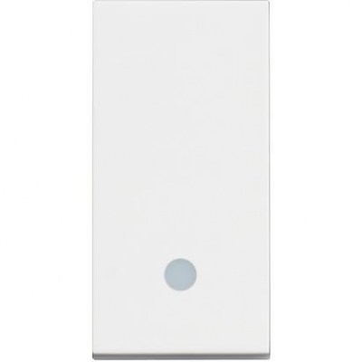 Classia белая Выключатель 1 модуль с индикацией
