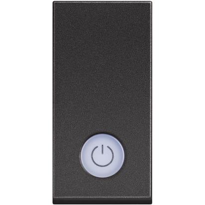 Classia black Switch 1 module with indication(ON/OFF)