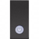 Classia Slēdzis melns 1 modulis ar indikāciju(ON/OFF)