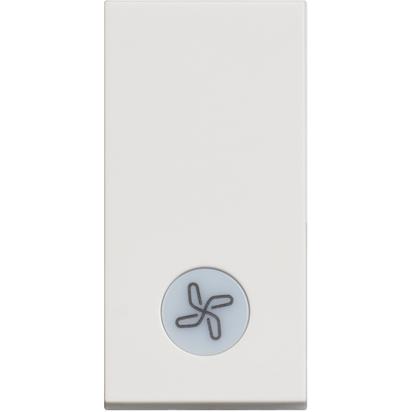 Classia white Switch 1 module with indication(VENTILATION)