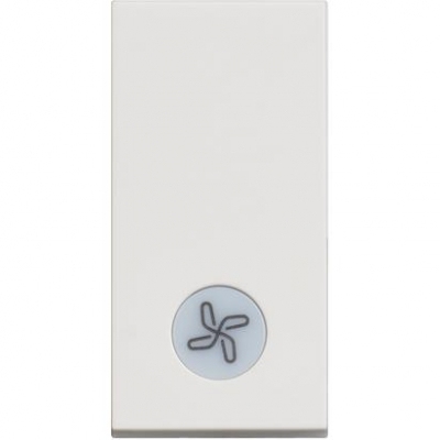 Classia white Switch 1 module with indication(VENTILATION)