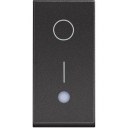 Classia Slēdzis melns 1 modulis 2p