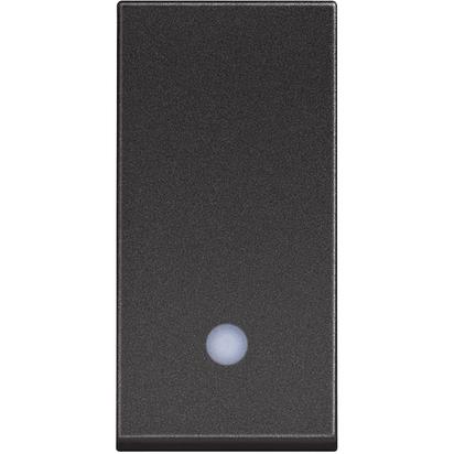 Classia black Звонковая кнопка (NO) 1 модуль с индикацией