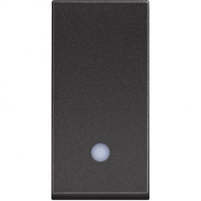 Classia black Push button (NO) 1 module with indication