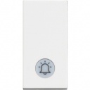 Classia белая Звонковая кнопка (NO) 1 модуль с индикацией(BELL)