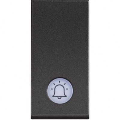 Classia black Push button (NO) 1 module with indication(BELL)