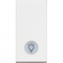 Classia white Push button (NO) 1 module with indication(LIGHT)