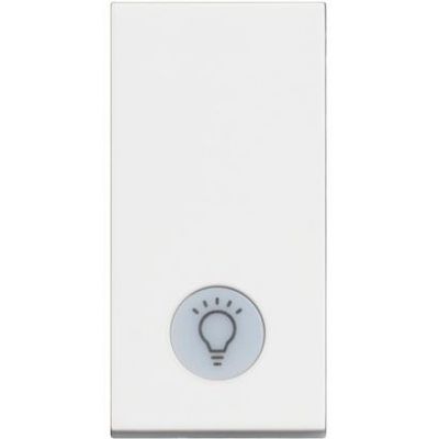 Classia white Push button (NO) 1 module with indication(LIGHT)