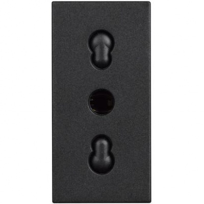 Classia black Socket - 1 module - Italian standart